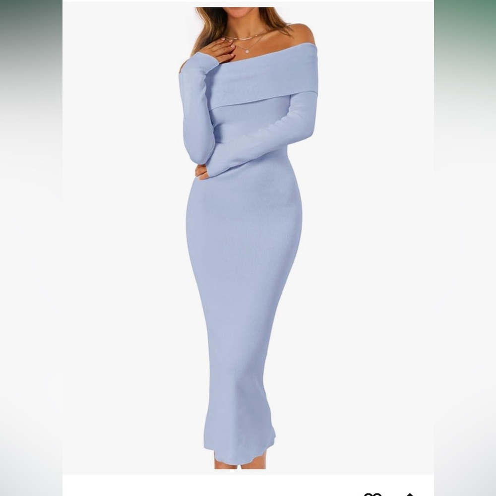 Off-Shoulder body con sweater dress